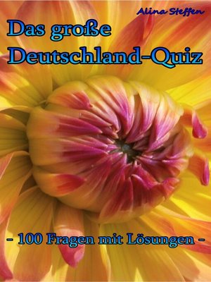 cover image of Das große Deutschland-Quiz